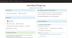 Desktop Screenshot of manythings.org